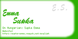 emma supka business card